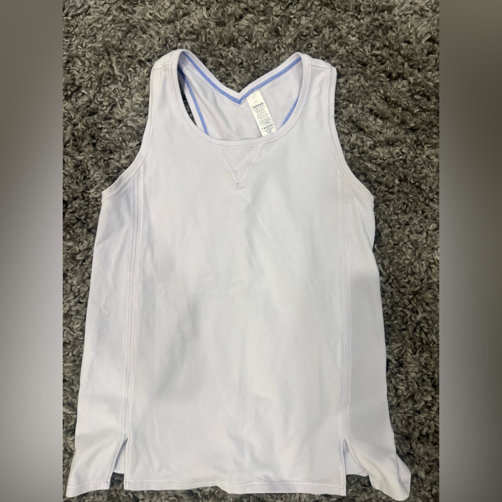 Ivivva Lavender Tank with Blue Trim